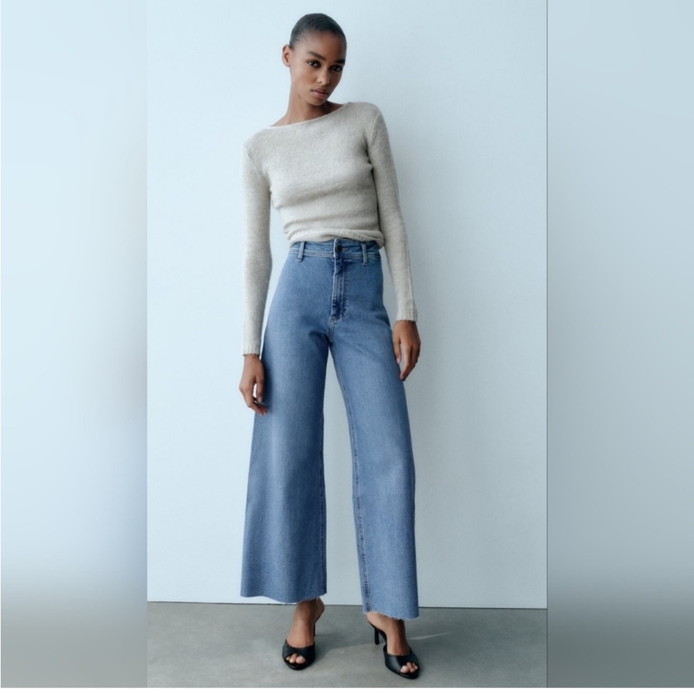 Zara the marine high waist wide leg jeans
